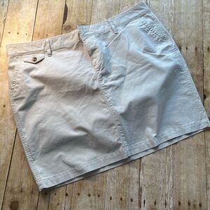 Old Navy Women’s Khaki Tan Beige Skirt Button Size 16